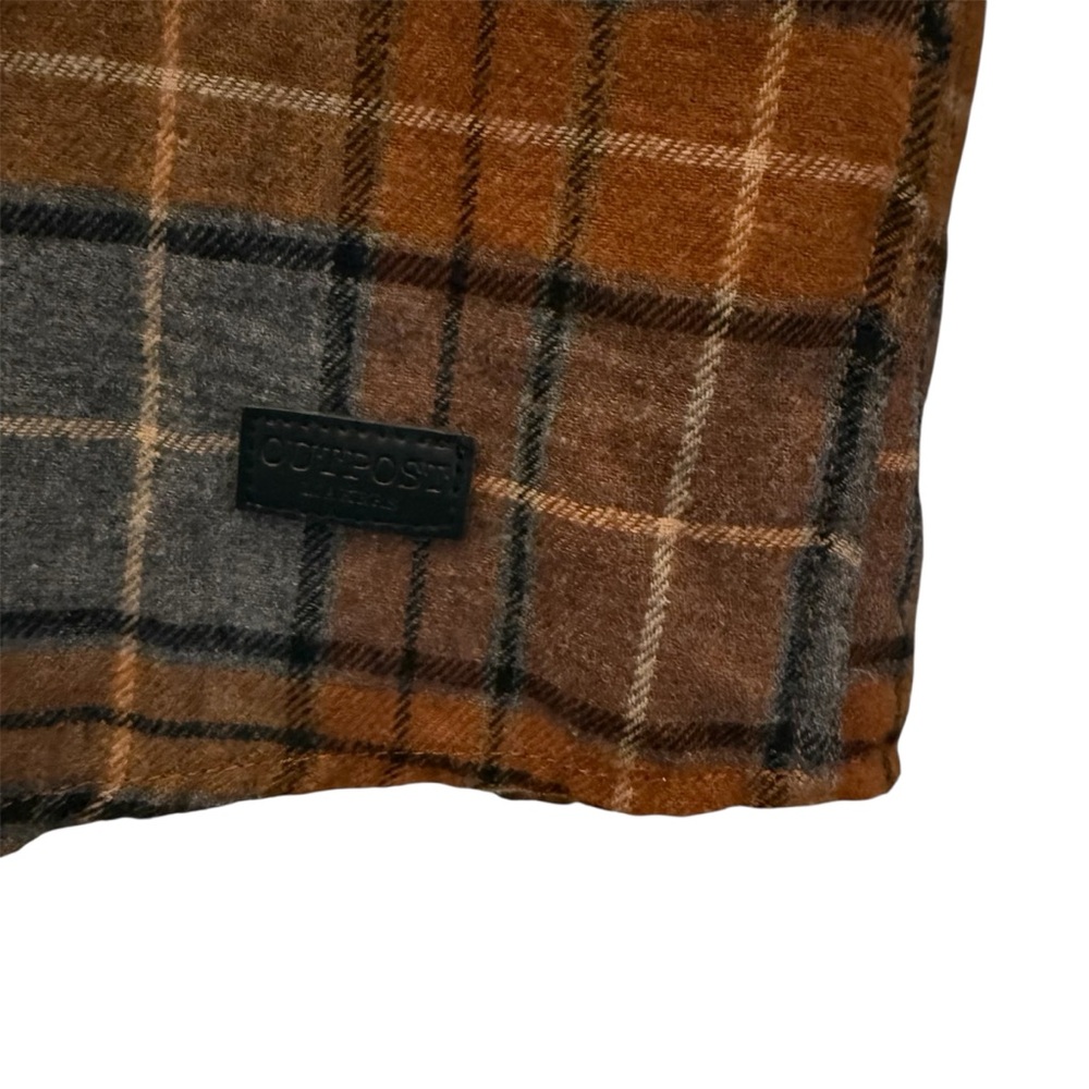 Buckle Outpost Makers Brushed Plaid Flannel Button Front Shirt - Picture 7 of 10